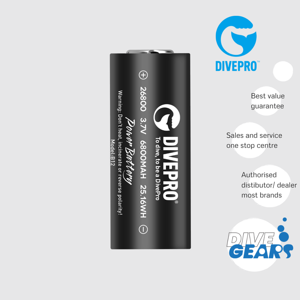 Divepro Battery 26800 6800 mAh